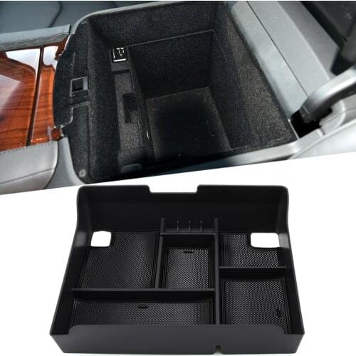For Cadillac ESCALADE Central Armrest Storage Box Container Holder Tray Accessories Car Organizer Car Styling