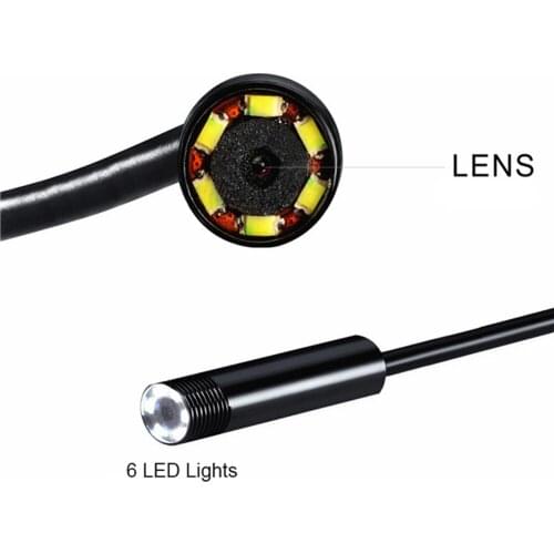 Endoscope 5.5mm Lens USB 2M Endoscope Camera Waterproof Wire Snake Tube Inspection Borescope For OTG Compatible Android Phone