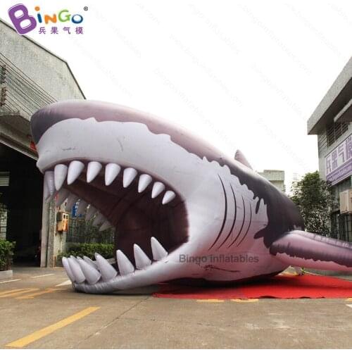 Giant 12X8.8X5 meters inflatable shark DJ pod / 39 foot long inflatable shark free shipping toy