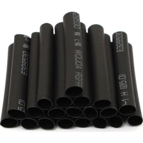 Hot Sale 127 PCS 7.28m Black 2:1 Assortment Heat Shrink Tubing Tube Car Cable Sleeving Wrap Wire Kit Useful Electric Tubings