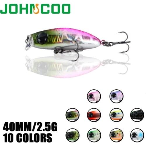 JOHNCOO minnow lure 1pcs 40mm 2.5g fishing lures bait hard body bait fishing lures sinking minnow