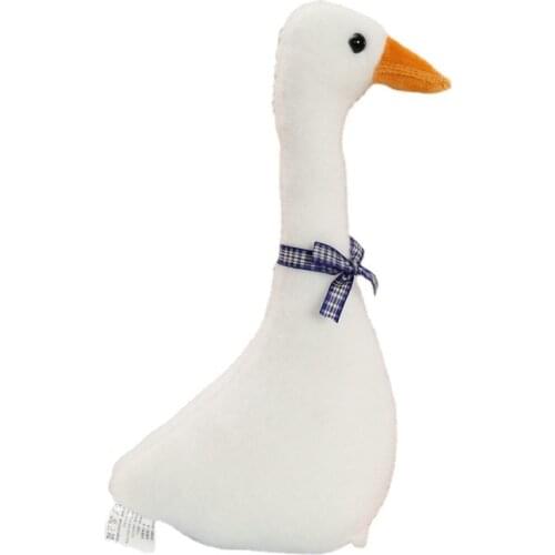 Kawaii Big White Goose Plush Simulation Toy Big White Duck Doll Sleeping Pillow Net Red Couple Goose Plush Toy Girlfriend Gift
