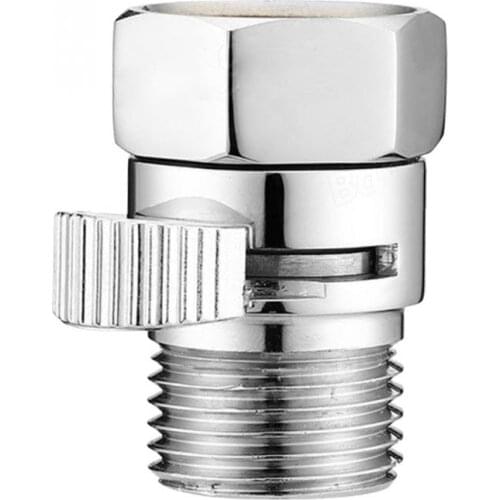 Brass Flow Control Valve Water Pressure Reducing Controller Hand Held Sprayer Head Shut Off Stop Switch For Shower Supply