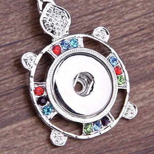 Hot Sale 164 Tortoise Fit 18mm Snap Button Pendant Necklace For Women Charm Fashion Interchangeable jewelry