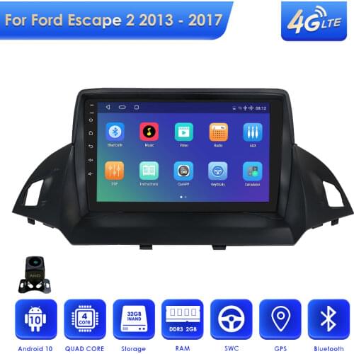 Android 10 Car Radio Audio Multimedia For Ford Kuga 2 Escape 2013 2014 2015 2016 Car Auto Stereo Player GPS Navigation Carplay