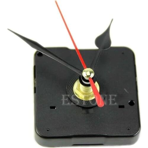 Quartz Wall Clock Movement Mechanism Repair Tool Kit with Black & Red Hands