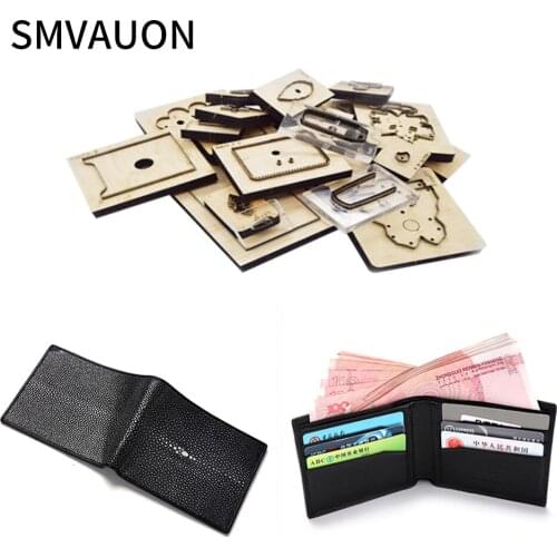 SMVAUON 2020 new wooden die-cutting leather tools wallet for suitable for common die-cutting machines in the market