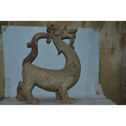 Rare HanDyansty(206 BC-220 AD) ceramics dragon statue, Home Decorations / ollection & adornment, Free shipping