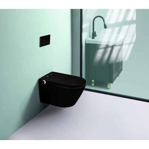 Luxury P-trap Wall Hung Intelligent WC Elongated Remote Controlled Smart Bidet Toilet T3-1