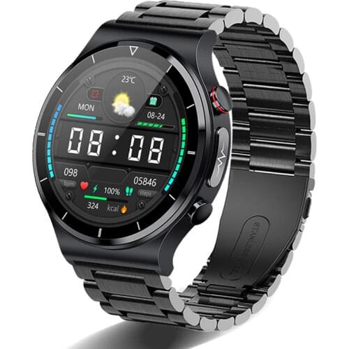 Smart Watch E88 Men Temperature Monitor ECG PPG Sports Fitness Tracker Wireless Charger MAX4 Smartwatch For Android IOS