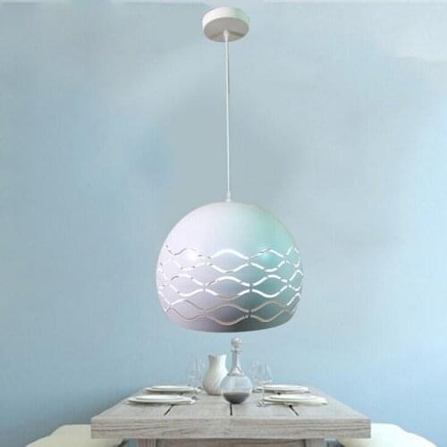 Modern minimalist single head semicircular meal chandelier led personality creative restaurant chandelier led lighting fixture