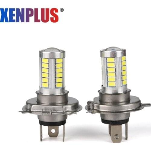 Xenplus 1pcs H4 LED Bulbs Fog Lamp 33 SMD 5730 led Car Auto Driving Lights 850lm 6000K White DC 12V Daytime Running Light