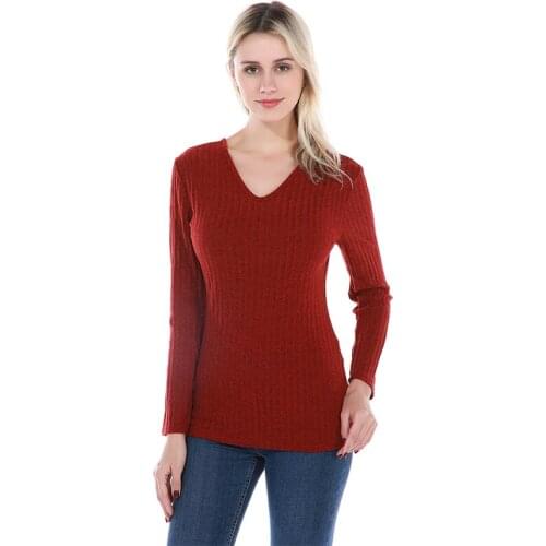Long Sleeve Knitted Sweaters Autumn Spring Sexy Women V-Neck Back Hollow Out Slim Fit Tops Female Thin Pullovers
