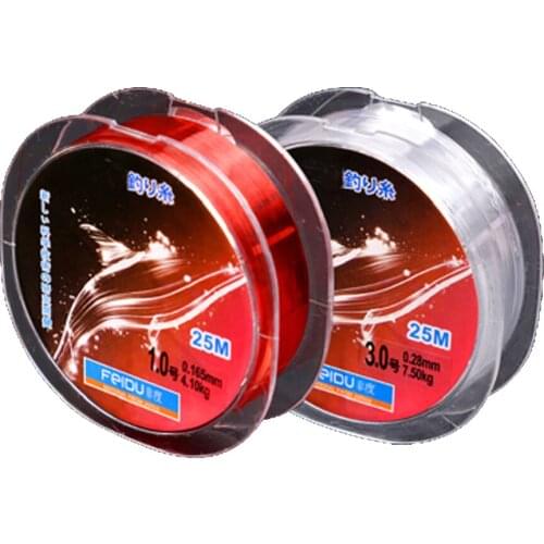 Hot Sale 25M Japanese Fishing Line Super Strong Nylon Fishing Wire Abrasion Resistance Monofilament Fishing Line Fishing Tools