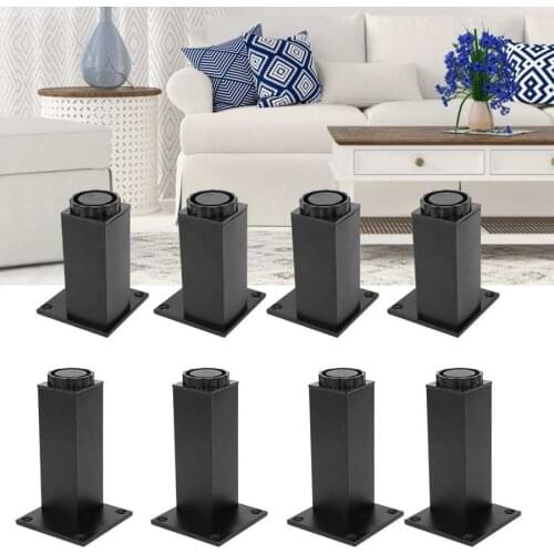 4pcs Aluminum Alloy Adjustable Feet Sofa Bed Foot Legs Support for Cupboard Cabinet Furniture Legs