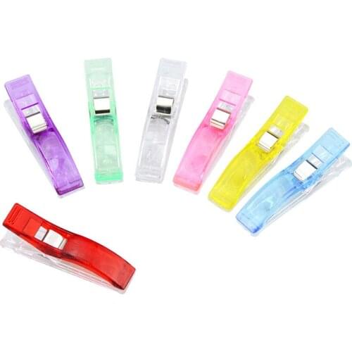 50Pcs Mixed Plastic 5.6cm Large Sewing Clip Holder For DIY Patchwork Fabric Craft Sewing Knitting Clips DIY Sewing Accessories