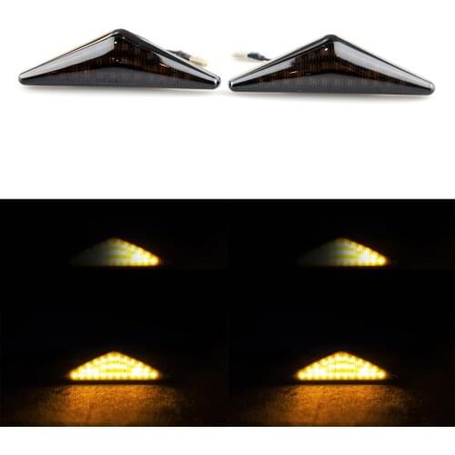 Side Marker Turn Signal Lights Indicator Blinker Lamp 2pcs Side Repeater Light Lamp LED For Fo rd Focus Mk1 for Mon deo Mk3