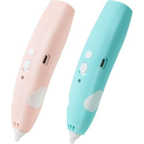 Deli 74860 3D printing pen 3D drawing pen painting pen low temperature children intelligent manual DIY drawing pen PLC materials