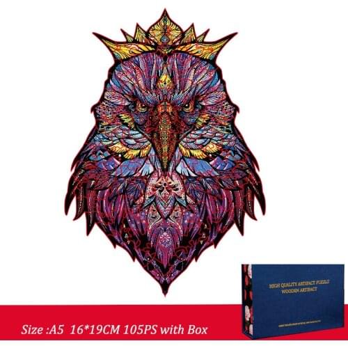 FEOOE Owl Shaped Wooden Puzzle Irregular Animal Puzzle Manufacturer Custom Wooden Puzzle Toy Wooden Puzzles for Kids YSH