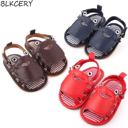 Infant Baby Boy Sandales Newborn Bebes Summer Shoes Toddler Soft Rubber Sole Footwear for 1 Year Trainers Girl Cartoon Sandalen