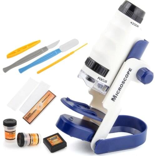 Kids Simulation Microscope Lifelike Play Toys Detechable Toy Brain Training Portable Educational Toys