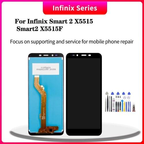 For Infinix Smart 2 X5515 Smart2 X5515F Touch Screen Digitizer Assembly For Smart 2 X5515 lcd Replacement With Free Tools