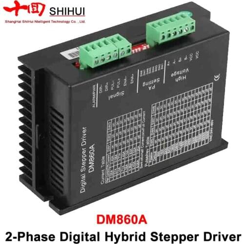 DM860A 2 Phase Stepper Motor Driver Suitable For Nema 34/Nema 42 Stepper Motor Current 2.4-7.2A Voltage 24-80VAC 360W