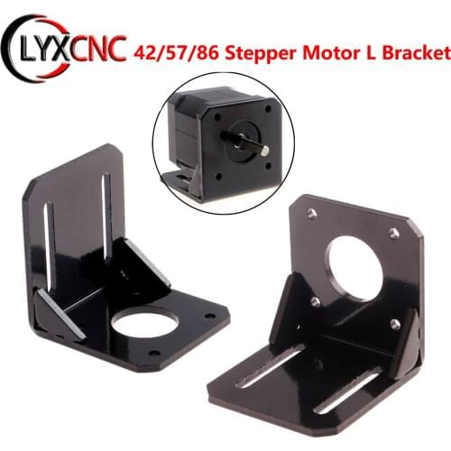 NEMA 17 23 34 Steppr Motor L Type Bracket Mount Accessories Bracket Support Mounting For 42/57/86 Stepping Stepper Motor Holder