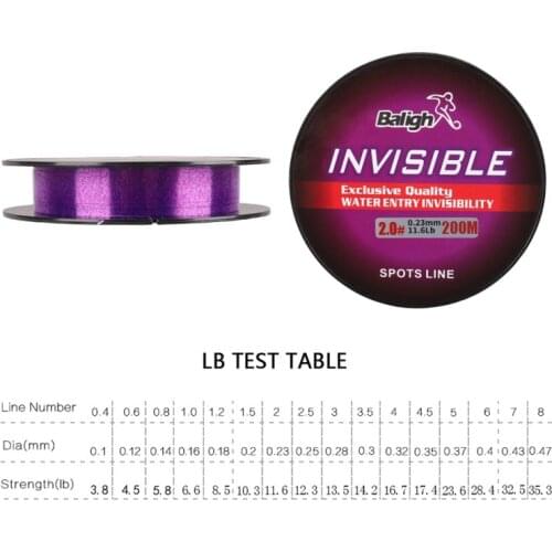 200M Purple Spots Fishing Line Carp Accessories Equipment Sea Fly Daiwa Kastking Crochet Braids Pesca Рыбалка Снасти