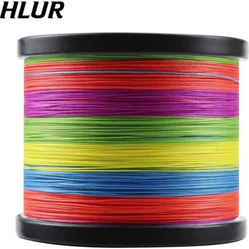 HLUR 8 Strands Braided Fishing Line Multifilament 1000M Carp Fishing Wire Cord Fishing Accessories Sea