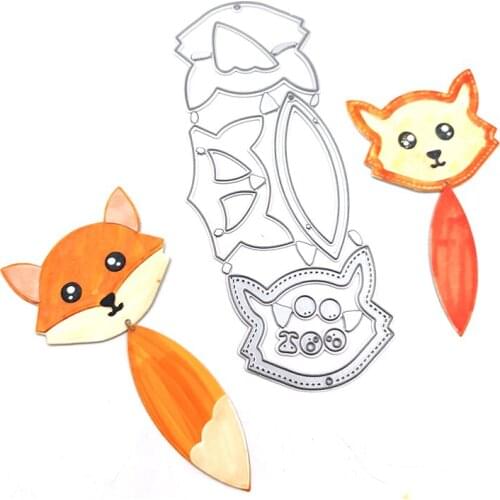 Julyarts Cute Fox Metal Cutting Dies New 2020 Stencils For DIY Scrapbooking Animals Photo Album Decorative Embossing Crafts