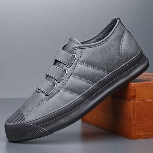 Leather Men Boots Winter with Fur Super Warm Snow Boots Men Winter Work Casual Shoes Sneakers High Top Rubber Ankle Boots