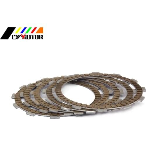 5PCS Motocycle Clutch Friction Plates Disc Set For ZS177MM ZONGSHEN NC250 KAYO T6 K6 BSE J5 RX3 ZS250GY-3 4 Valves Parts