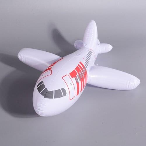 Inflatable Aircraft Cartoon 65cm Big Plane Airliner PVC Plastic Balloons Planes Toys Kid Swimming Birthday Gift Classic Toys