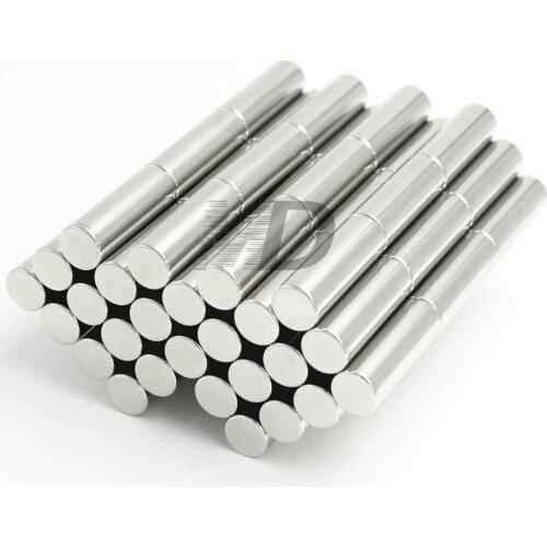 50pcs Neodymium N35 Dia 10mm X 30mm Strong Magnets Tiny Disc NdFeB Rare Earth For Crafts Models Fridge Sticking magnet 10x30mm