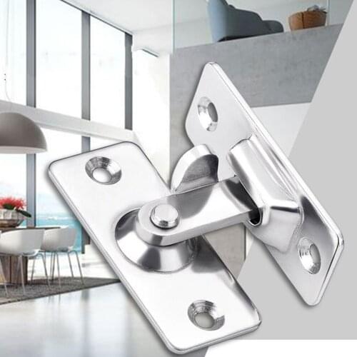 90 Degree Sliding Doors Locks Latch Right Angle Latch Stainless Steel Door Buckle For Household Bedroom Supplies Ornaments