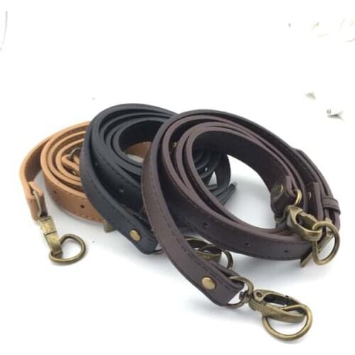 PD-07 110~128CM adjustable Line pressing two-sided Add long ClassicMessenger Bag leather Handle DIY Lady Handbag accessories