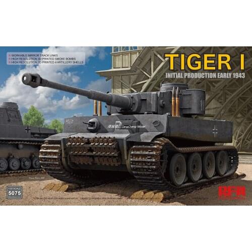 RYEFIELD RM5075 1/35 Scale Model Kit TIGER I INITIAL PRODUCTION EARLY 1943