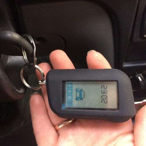 Russian Version Silicone Key Case for Starline A93 A63 A39 A36 A96 2 Way Car Alarm System LCD Remote Control Key Case Fob Chain