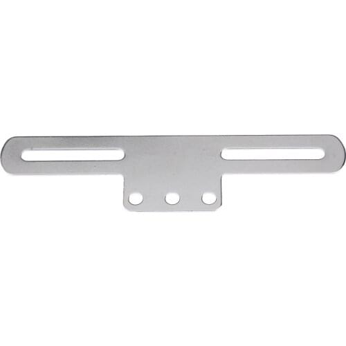 Universal Tail Motorcycle License Plate Iron Bracket Motorbike License Plate Holder Accessory M6 Screw 6.97 Inch Length Sliver