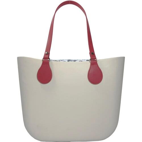 3 In One Classic Size Waterproof EVA Women Beach Handbag Insert+Handles+body Bag O Bag Obag Style Colorful Handbag Silicon Bag