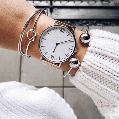 Yobest 3 pcs/set Bohemia Vintage Bangle Knot Ball Open Bracelet for Women Party Wedding Accessories