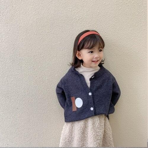 Girl Winter Cardigan Sweater Causal Childrens Thickened Baby Girls Kids Sweaters Long Sleeve Knitted Top