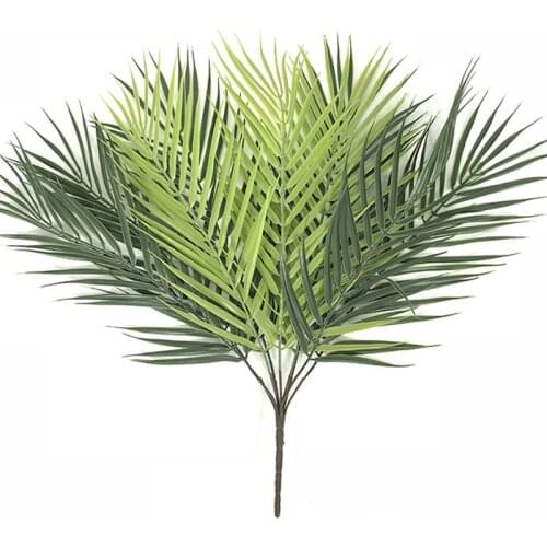 1 Bouquet Large Artificial Plants Green Cycas Leaves Garden Home Decor Autumn Decoration Artificial Grass Plant Floor Plant