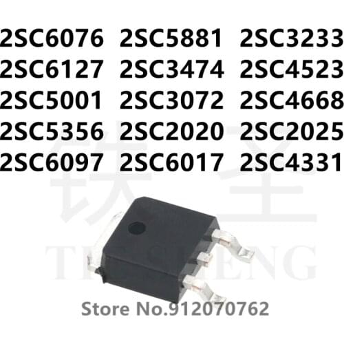 10PCS 2SC6076 2SC5881 2SC3233 2SC6127 2SC3474 2SC4523 2SC5001 2SC3072 2SC4668 2SC5356 2SC2020 2SC2025 2SC6097 2SC6017 2SC4331
