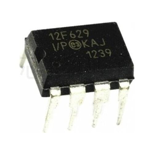10piece~50piece/LOT PIC12F629-I/P PIC12F629 DIP-8 8-bit flash microcontroller NEW Original In stock