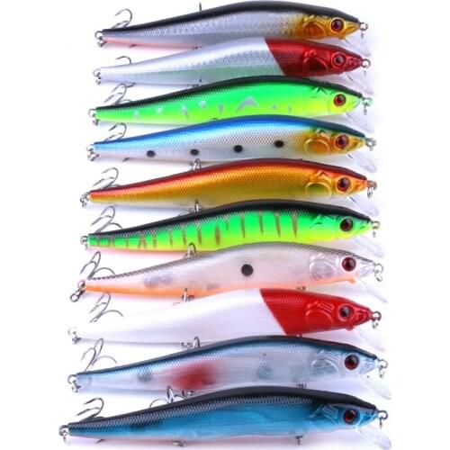 10pcs Minnow Sea Fish Lure Set 23g 14g Crankbait Fishing Lure Wobbler Iscas Artificiai Hard Bait Fishing wobbler
