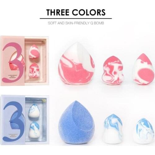 3PCS Makeup Sponges Beauty Sponge Set For Liquid Foundation Creams And Powders Beauty Tools Makeup Maquiagem Maquillage Beauty