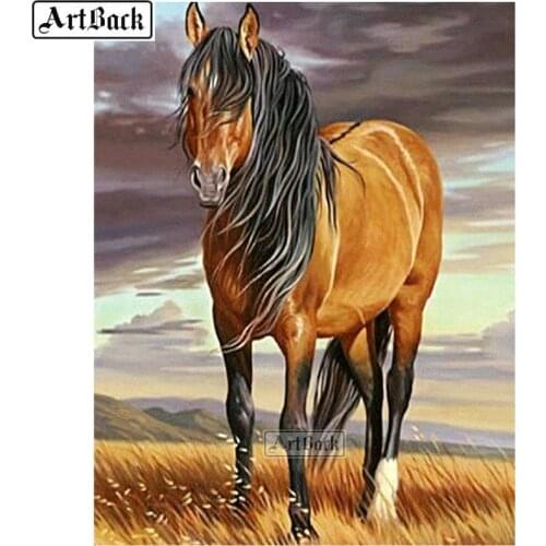 3d canvas diamond painting maman square / round diamond embroidery animal diamond art decoration