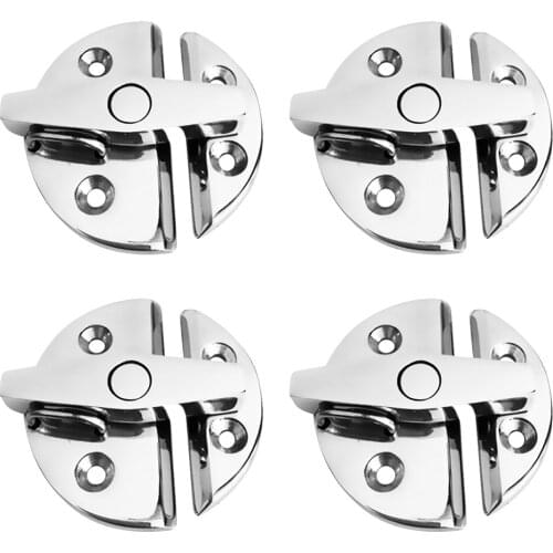 4 Pieces Boat Hatch Latch Door Catch Turn Button Twist Latch - Marine Grade Stainless Steel